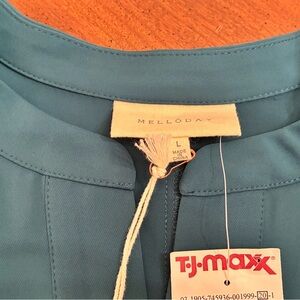 MELLODAY Deep Blue Blouse